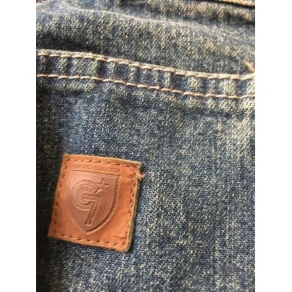 Gear Seven Collection Men's Blue Denim Jean Shorts Zip Button Pockets Size 36 - Picture 5 of 8